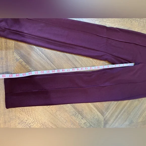 SHEIN Deep Burgundy Skinny Work Pants - Picture 8 of 10